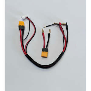 4-5mm Stepped Bullet - XT60 Charge Lead 300mm long, With 4mm Charger Adapter, 2S