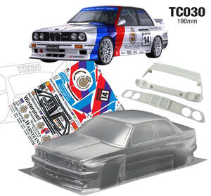 1/10 BMW E30 W/3D Wing and Grill 190mm Warsteiner Decal Sheet