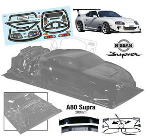 1/10 A80 Supra, 200mm by Team C