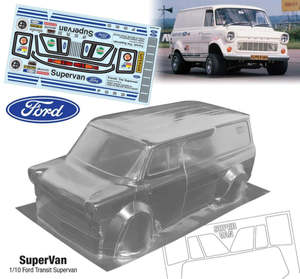 1/10 Super Van 215mm Wide, 257mm Wheel Base Super Van Decal Set by Team C