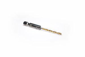 Rc Tools: 4.0mm HSS TiN Drill Bit 1/4" (6.35mm) Drive Hex by Koswork