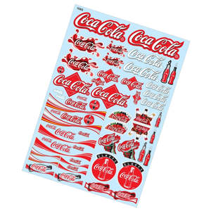 Apparel: 1/10 COCA-COLA STICKER (A4)