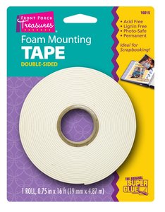 Tapes: Superglue Foam Mounting Tape .75"x16'