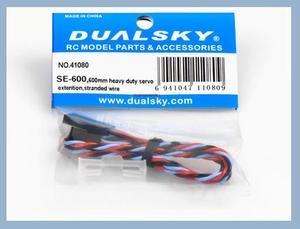 Extension Leads: Dualsky Servo Extension Lead, 600mm, Heavy Duty Twisted suit JR, Futaba, Hitec