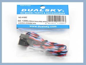 Extension Leads: Dualsky Servo Extension Lead, 1200mm, Heavy Duty Twisted suit JR, Futaba, Hitec