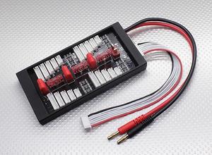 Rc Charging Accessories: HobbyKing Safe 40A Parallel Charge Board for 4 Packs 2~6S (T-Connector)