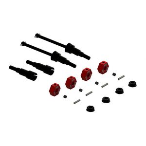 Rc Wheel Axles: Metal Axle & Wheel Hex Set B (4pcs) - GROM