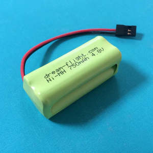 Rc Nimh Alkaline: 4.8V NiMH 750mAh Rx Battery for Weasel/Ahi by Dreamflight