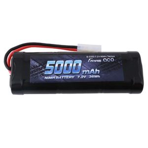 Rc Nimh Alkaline: Gens Ace 5000mAh 7.2v NiMh W/Tamiya Plug 142x48.5x25.5mm, 424g