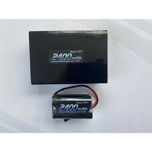 Rc Nimh Alkaline: Gens Ace 4.8V 2400mah NiMh Square RX Pack w/JR Plug, 120mm Long Lead 122g