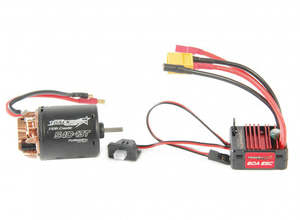 Rc Motor Esc: Turnigy Trackstar 540-16T Brushed Motor & 60A ESC Combo for 1/10th Crawler