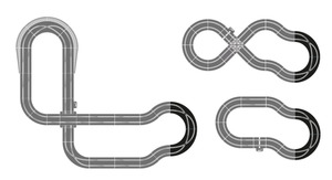 Slot Car Tracks: Scalextric Racing Curves Accesory Pack