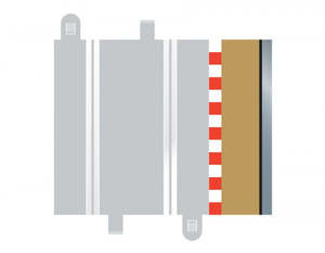 Slot Car Tracks: Scalextric Borders 1/2 Straight 175mm