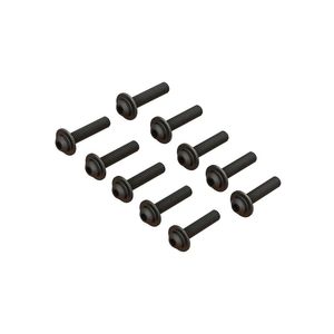 Rc Screws: BUTTON HEAD SCREW FLANGED M4x18mm V2 by ARRMA
