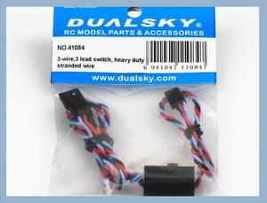 Rc Clips: Dualsky 3-WIRE, 3 LEAD , HEAVY DUTY SWITCH With Safety Clip Suit JR, Spektrum,