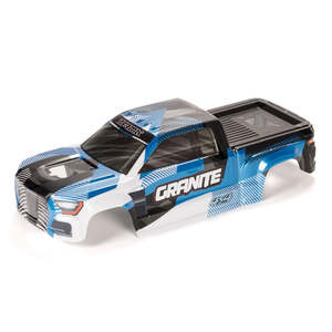Rc Clips: GRANITE 4X4 Clipless Painted Decaled Trimmed Body (Blue/Black) by ARRMA