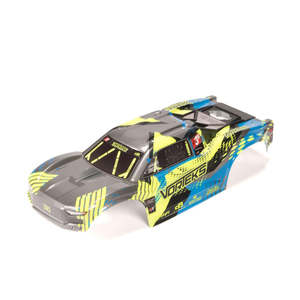 Rc Clips: VORTEKS Clipless Painted Decaled Body (Teal) by Arrma