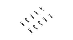 Rc Body Clips: AR320209 Body Clip Black Small (10)