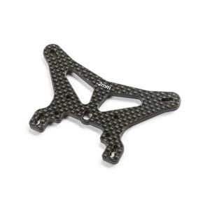 Rc Shock Towers: Carbon Rear Shock Tower, -2mm: 22X-4 2.0 by TLR