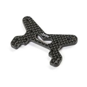 Rc Shock Towers: Carbon Front Shock Tower, -2mm: 22X-4 2.0 by TLR