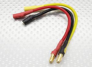 3.5mm Male/Female Bullet Brushless Motor Extension Lead 100mm - 18AWG