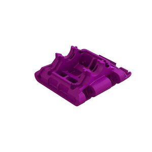 Rc Gear Boxes: Rear Lower Skid/Gearbox Mount (1pc) - Purple