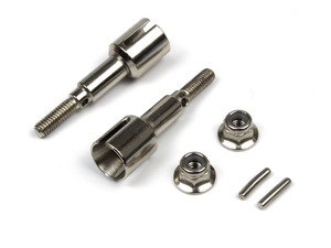 Rc Wheel Axles: Blackzon Smyter RR Wheel Axles Steel(2)