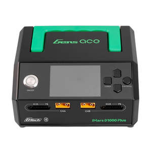 Rc Chargers: Gens Ace IMars D1000 Plus G-Tech Smart Dual AC Charger, 2x 500w 1-7S