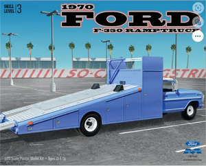 Plastic Models Cars: Moebius 1/25 '70 Ford F350 Ramp Truck
