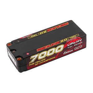 Rc Batteries: Gens Ace Redline 2.0 Race Series 7000mAh Mid Size 2S 7.4v 140C Lipo Battery 5mm