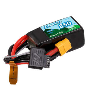 Rc Batteries: Gens Ace Adventure 850mAh 4S 14.8v 60C Lipo Battery Pack 60x30.5x30.5mm 110g