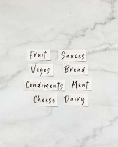 Fridge Labels Set (regular)