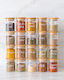 Glass & Bamboo Spice Jars Set