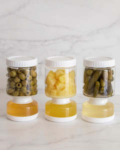 Glass Pickle Jar Set