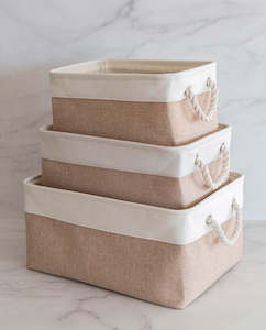 Linen Storage Basket Set