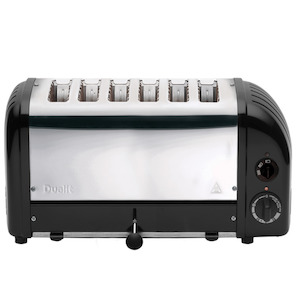 Toasters Accessories: Dualit Classic Toaster 6 Slice Matte Black