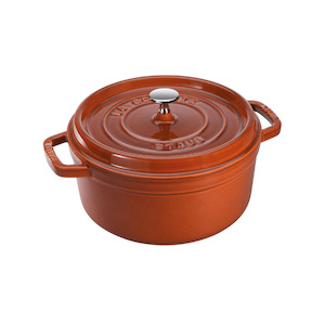 Casseroles Cocottes: Staub Round Cocotte 24cm Cinnamon