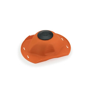Mandolins Spiralizers: Borner Safety Food Holder Orange