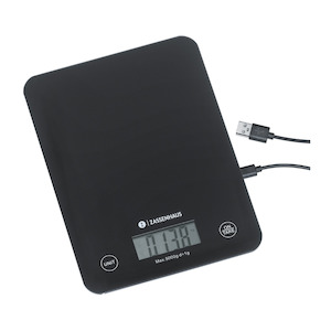 Kitchen Scales: Zassenhaus Digital Scale Balance USB Black