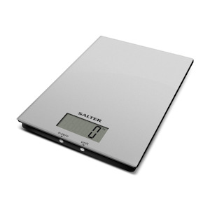 Kitchen Scales: Salter Ultra Slim Glass Electronic Kitchen Scale 5kg Capacity