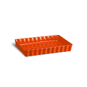 Cookware: Emile Henry Deep Rectangular Tart Dish 34cm Toscane