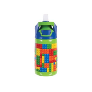 Avanti YumYum Auto Flip Spout Tritan Bottle 450ml Building Blocks
