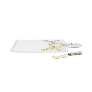 Maxwell & Williams White Christmas Cheese Paddle & Knife Set