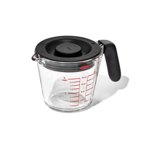 Measuring Equipment: OXO Good Grips Glass Measuring Cup with Silicone Lid 2 Cup/500ml