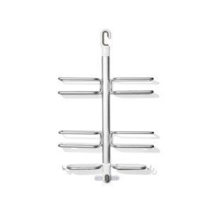 Bathroom: OXO Good Grips Aluminum Hose Keeper Shower Caddy