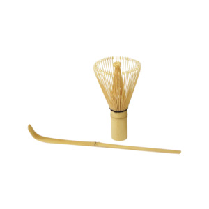 Coffee Tea Accessories: Avanti Bamboo Matcha Wisk and Scoop Set