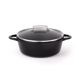 Valira: Valira Induction Non-Stick Tall Casserole 28cm + Lid + Silicone Handle Covers