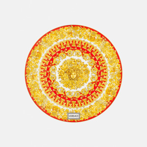 Versace: Versace Medusa Rhapsody Red Service Plate 33cm