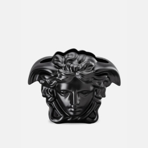 Versace: Versace Medusa Grande Black Vase 30cm