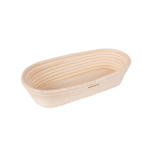 Bakemaster: Bakemaster Rattan Oval Proving Basket 27cm x 13cm